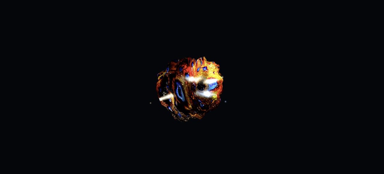 Liquid Universe Portalの流動する光の作品